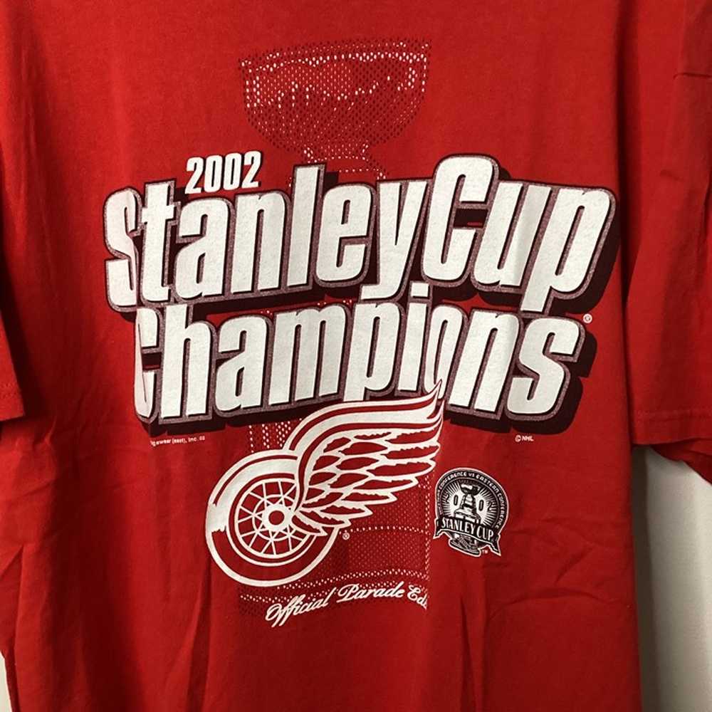 Vintage 2002 Stanley Cup Champions Detroit Red Wi… - image 1