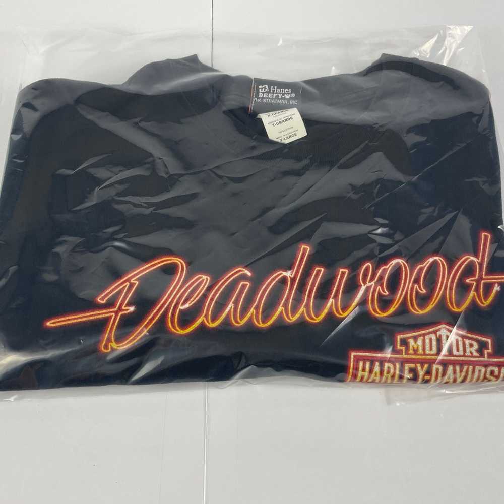 Harley-Davidson Size X-Large Black T-Shirt Deadwo… - image 11