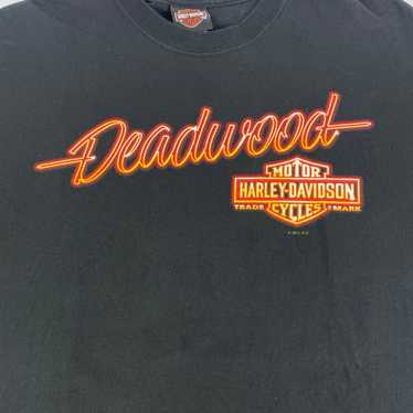 Harley-Davidson Size X-Large Black T-Shirt Deadwo… - image 1