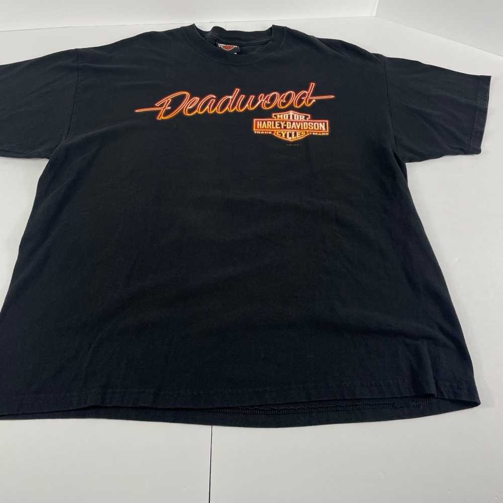 Harley-Davidson Size X-Large Black T-Shirt Deadwo… - image 2
