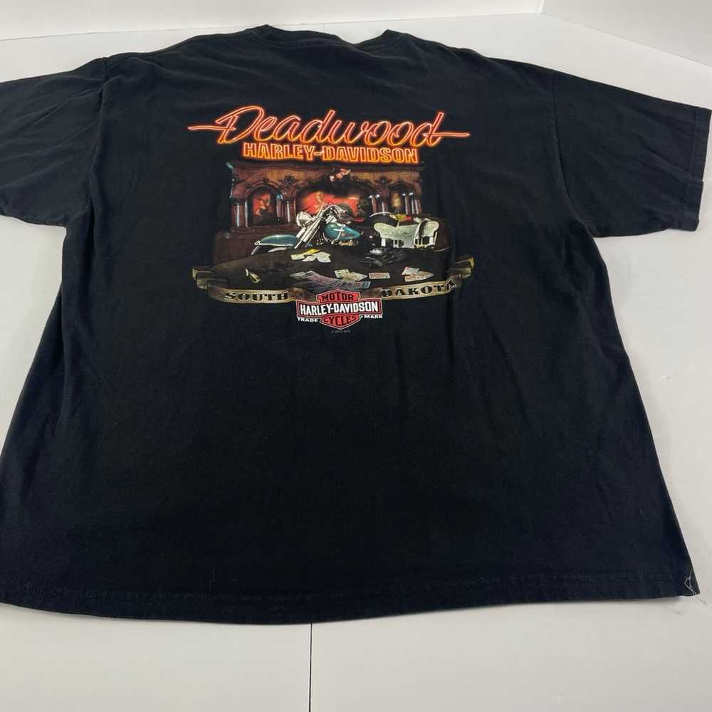 Harley-Davidson Size X-Large Black T-Shirt Deadwo… - image 3