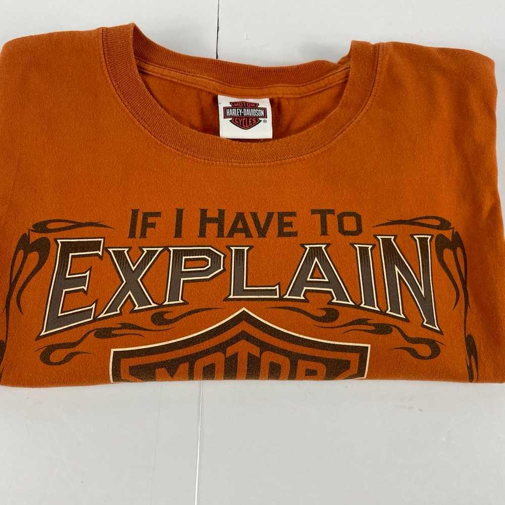 Harley-Davidson Size XL Orange T-Shirt Tucson Ari… - image 10