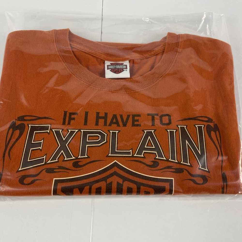 Harley-Davidson Size XL Orange T-Shirt Tucson Ari… - image 11