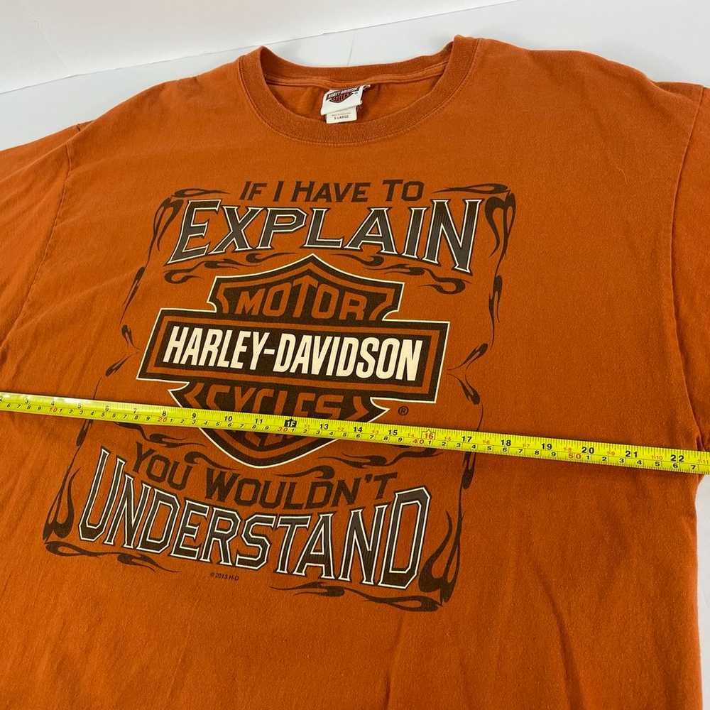 Harley-Davidson Size XL Orange T-Shirt Tucson Ari… - image 6