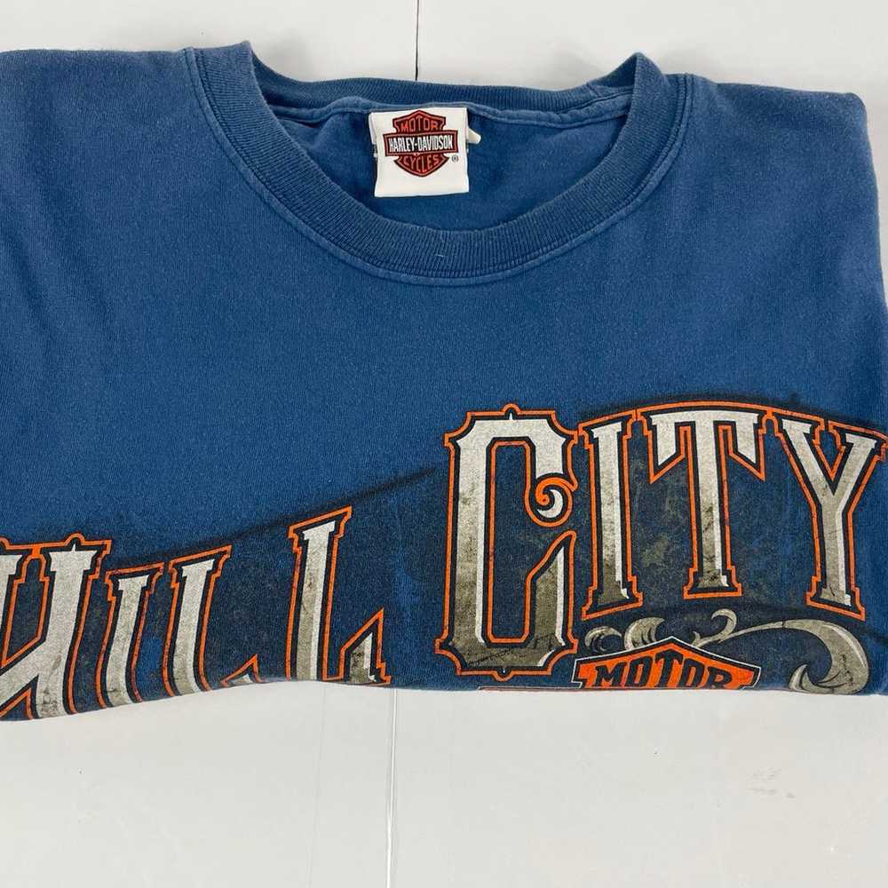 Harley-Davidson Size XL Blue T-Shirt Hill City So… - image 10