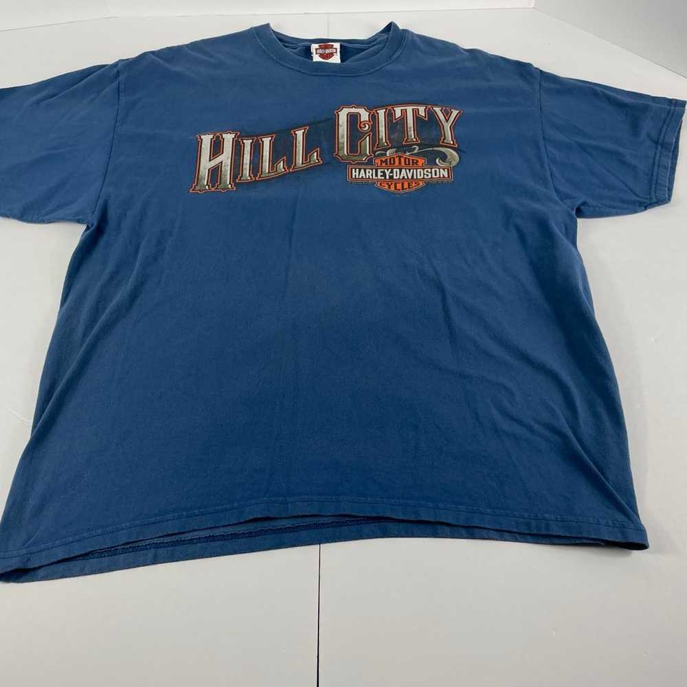 Harley-Davidson Size XL Blue T-Shirt Hill City So… - image 2