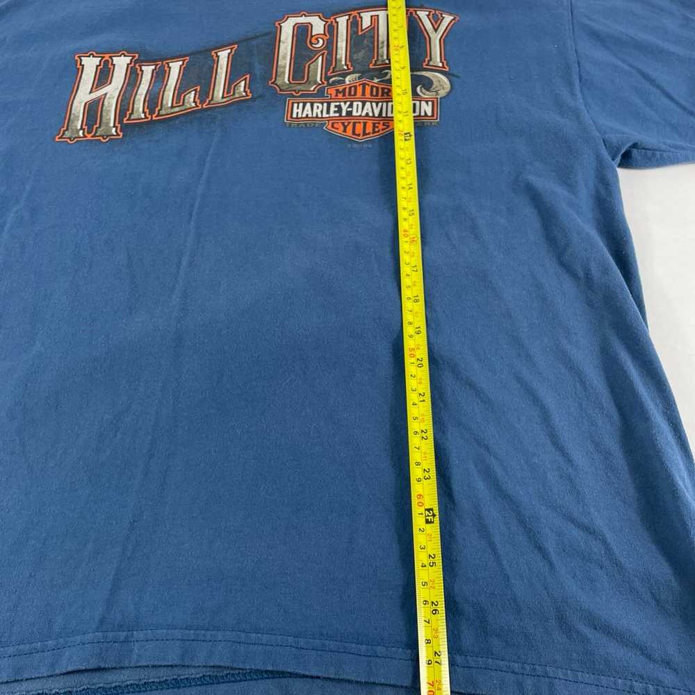 Harley-Davidson Size XL Blue T-Shirt Hill City So… - image 6