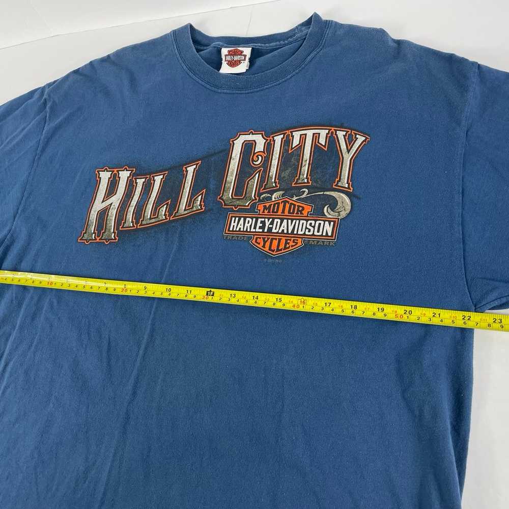 Harley-Davidson Size XL Blue T-Shirt Hill City So… - image 7
