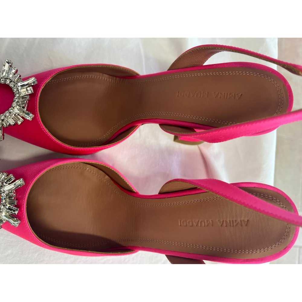 Amina Muaddi Begum cloth sandals - image 6