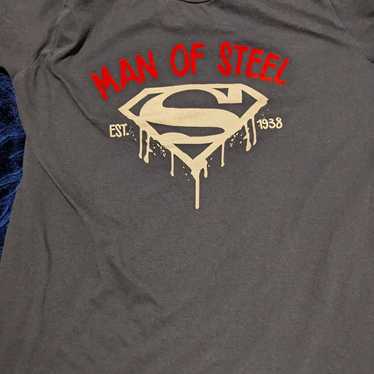 Superman Man of Steel T-shirt (Size M, Grey) - image 1