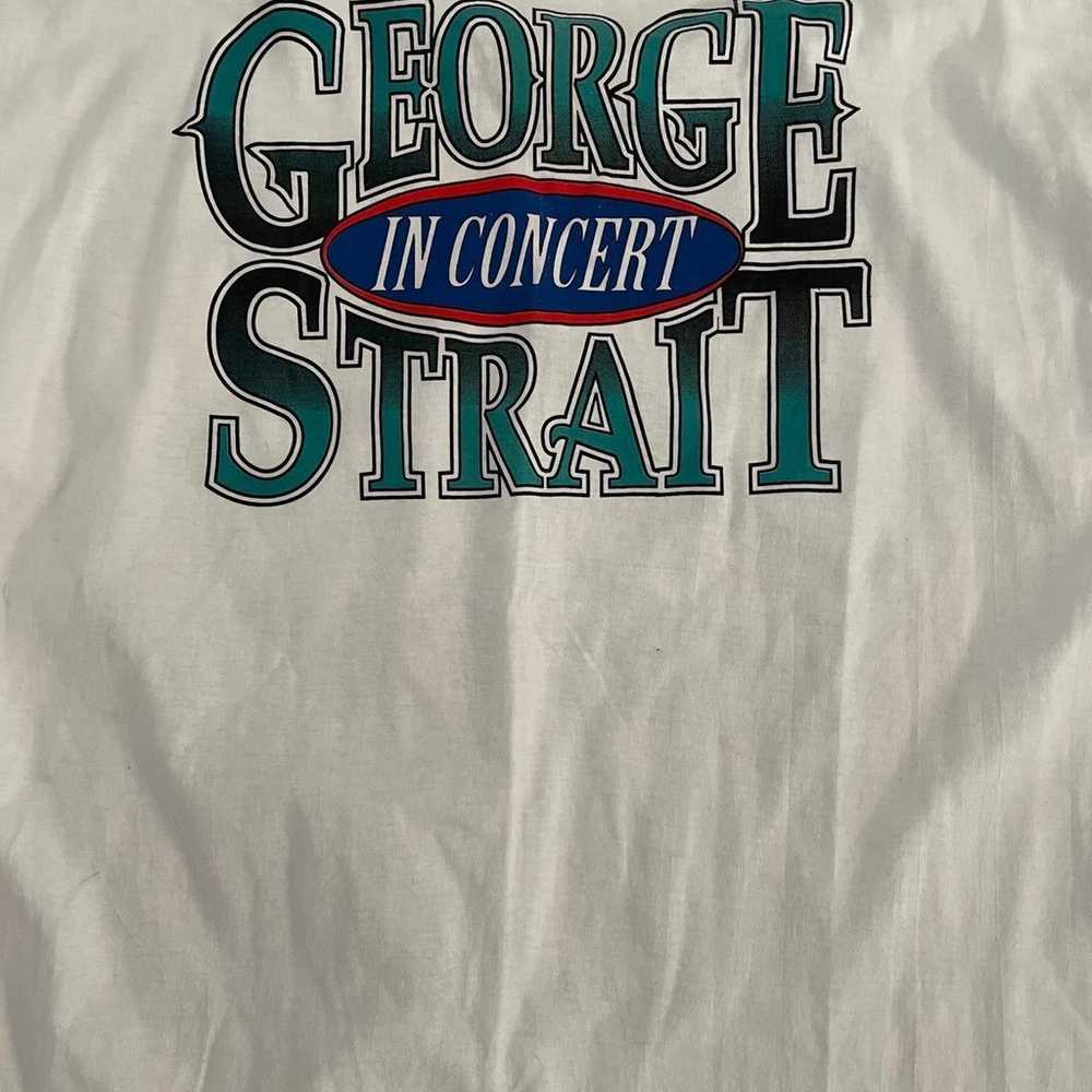 Vtg george strait tour shirt - image 5