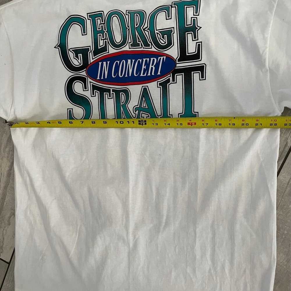 Vtg george strait tour shirt - image 6
