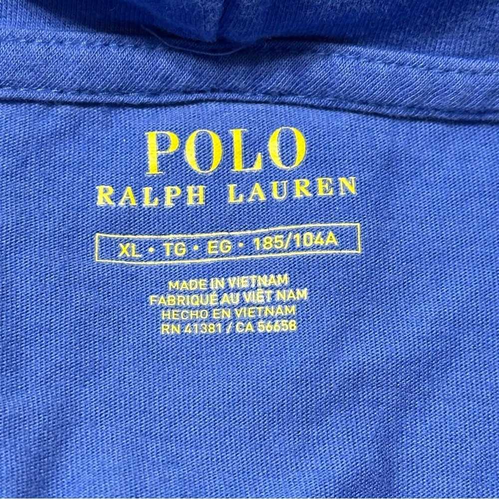 Polo Ralph Lauren Men’s XL Blue White Logo Hooded… - image 4
