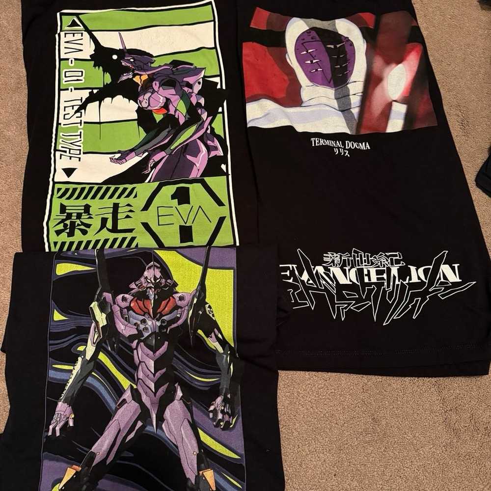 Set of 3 Evangelion shirts - image 1