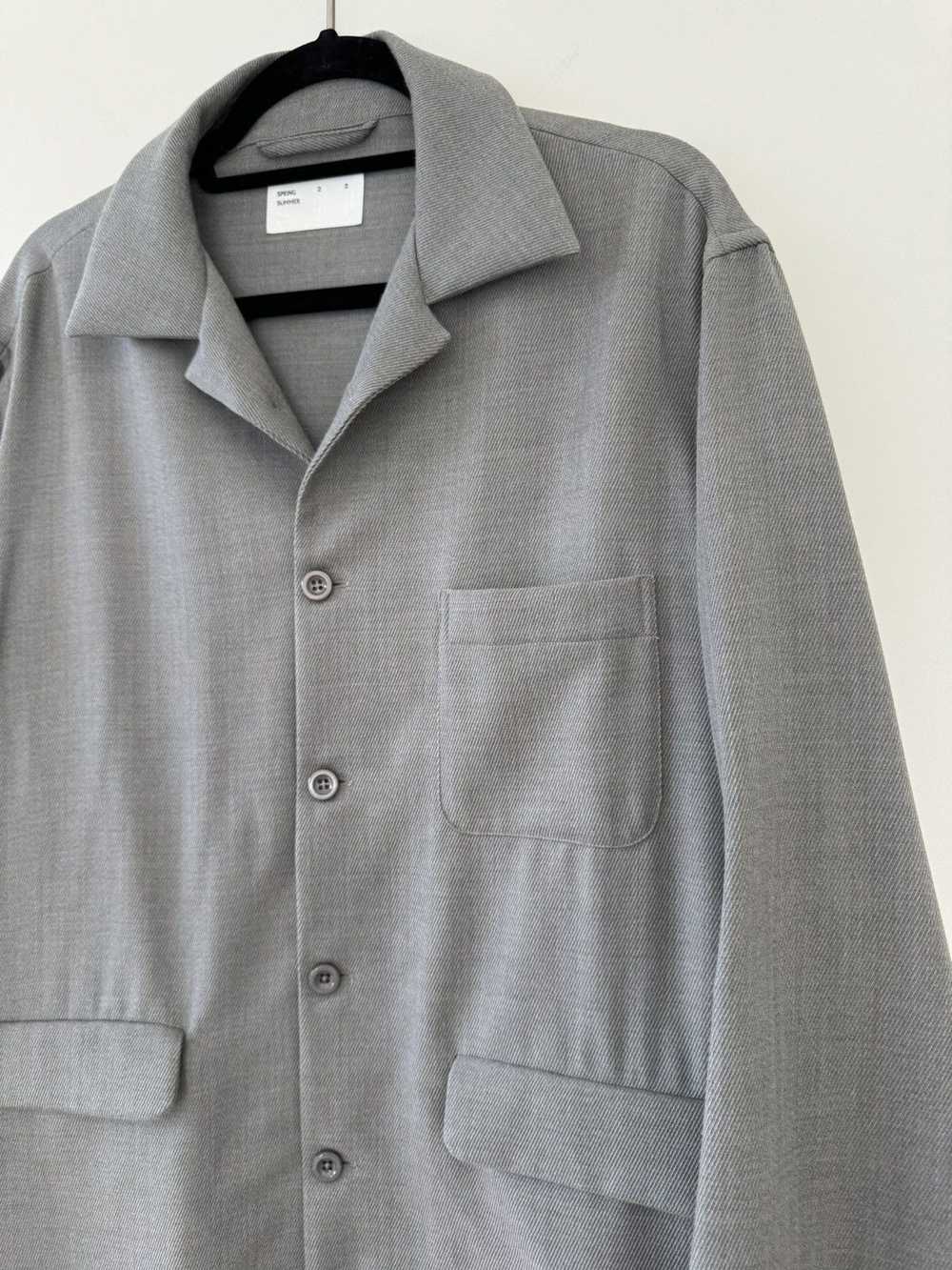 4sdesigns Long-Sleeve Wool Shirt Blazer SS22 50 - image 2