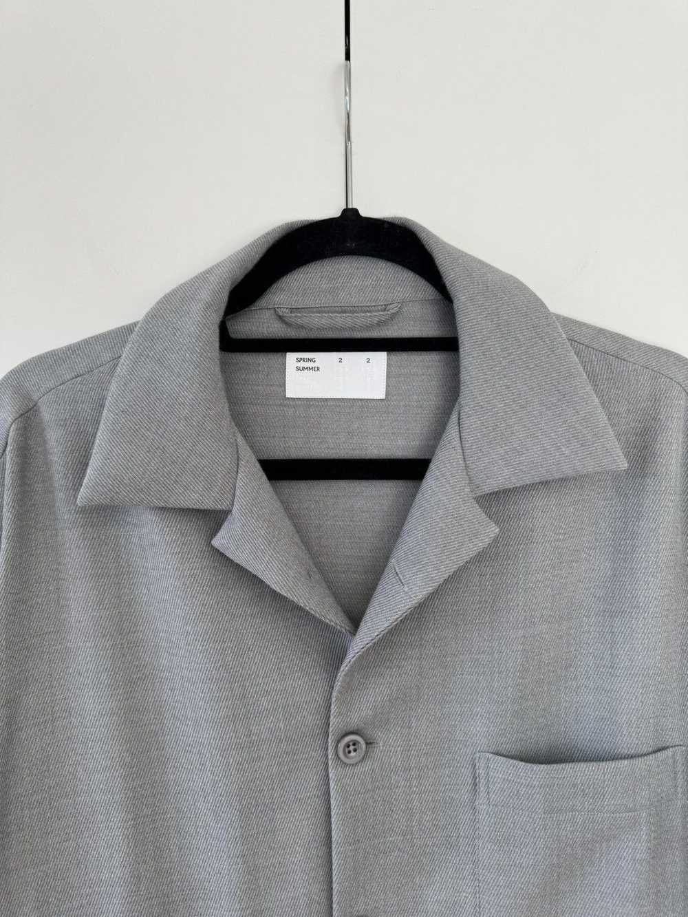 4sdesigns Long-Sleeve Wool Shirt Blazer SS22 50 - image 5