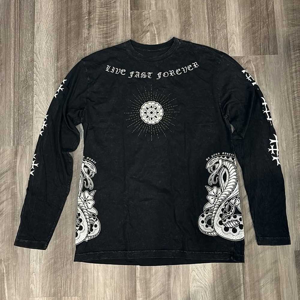 Affliction Be Your Master Snake Long Sleeve Tee (… - image 2