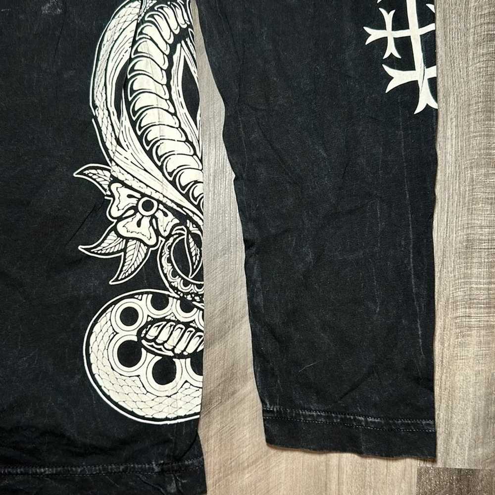 Affliction Be Your Master Snake Long Sleeve Tee (… - image 4