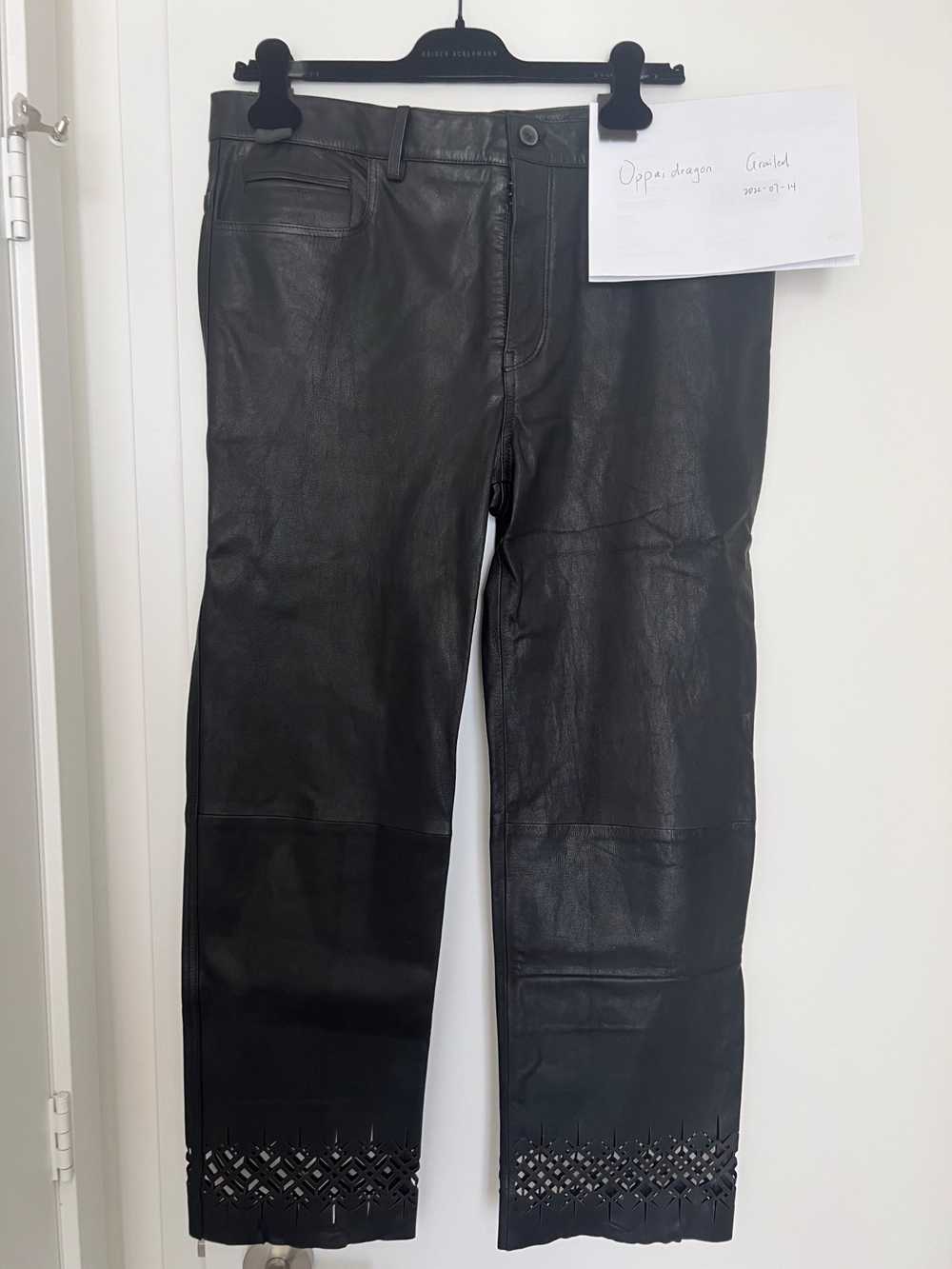 Haider Ackermann SS19 Lasercut Leather Trousers - image 1