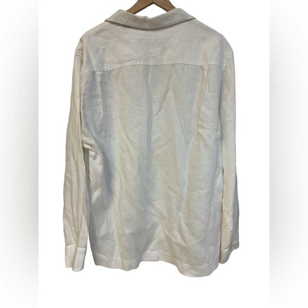 Tommy Bahama Shirt Mens XL Linen Long Sleeve Whit… - image 2