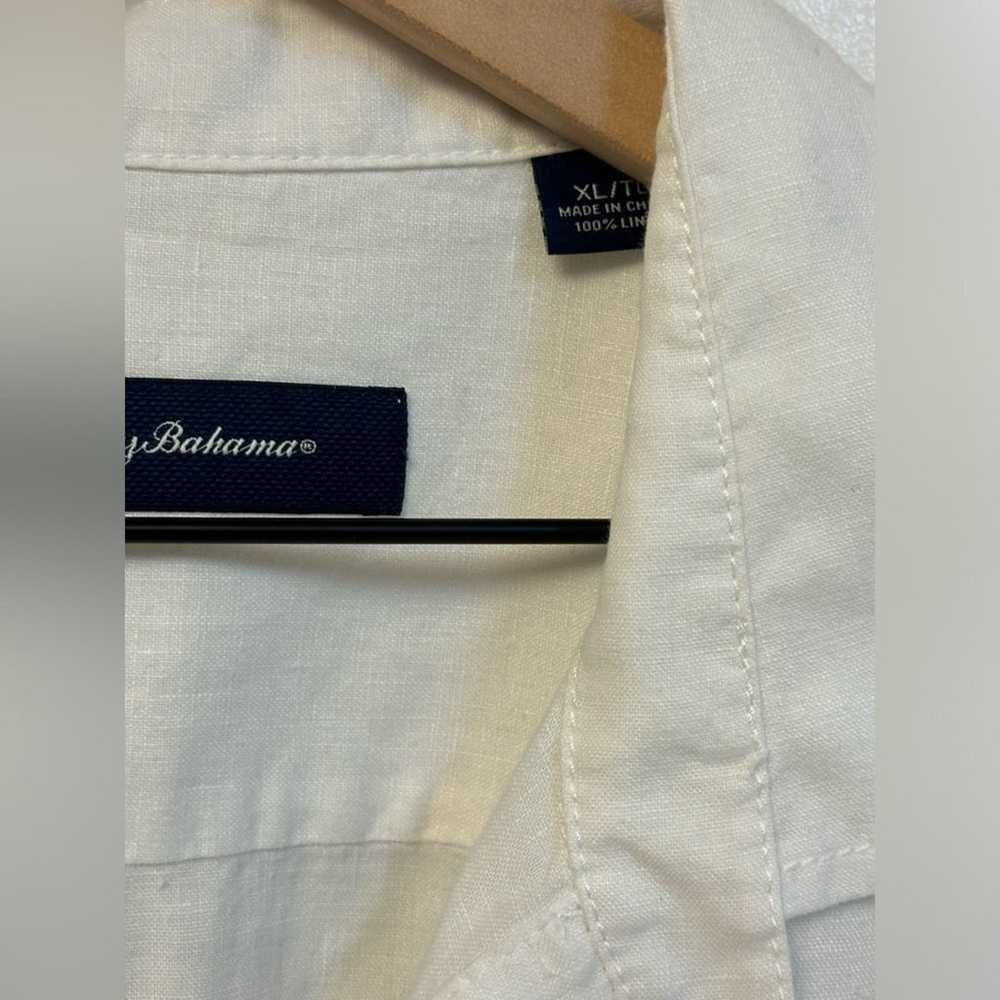 Tommy Bahama Shirt Mens XL Linen Long Sleeve Whit… - image 4