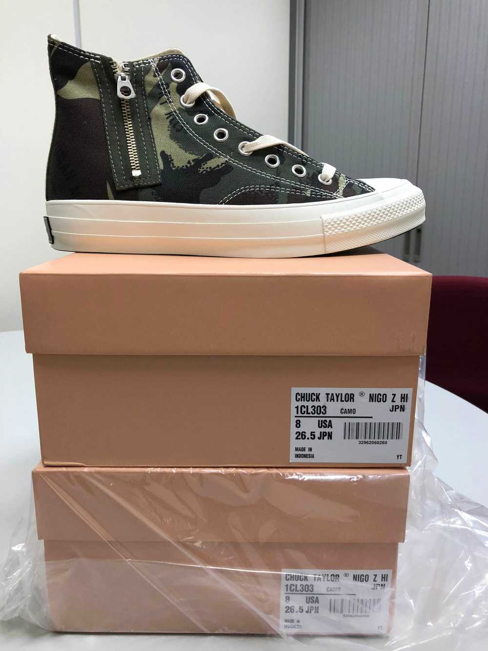 CONVERSE ADDICT CHUCK TAYLOR CAMO NIGO Z HI HUMAN… - image 4