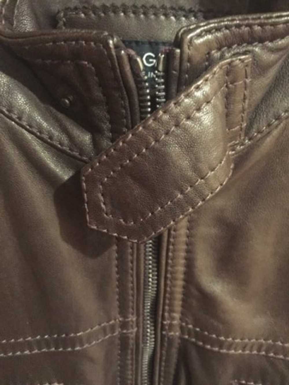 Dolce & Gabbana Chocolate Leather Jacket - image 2