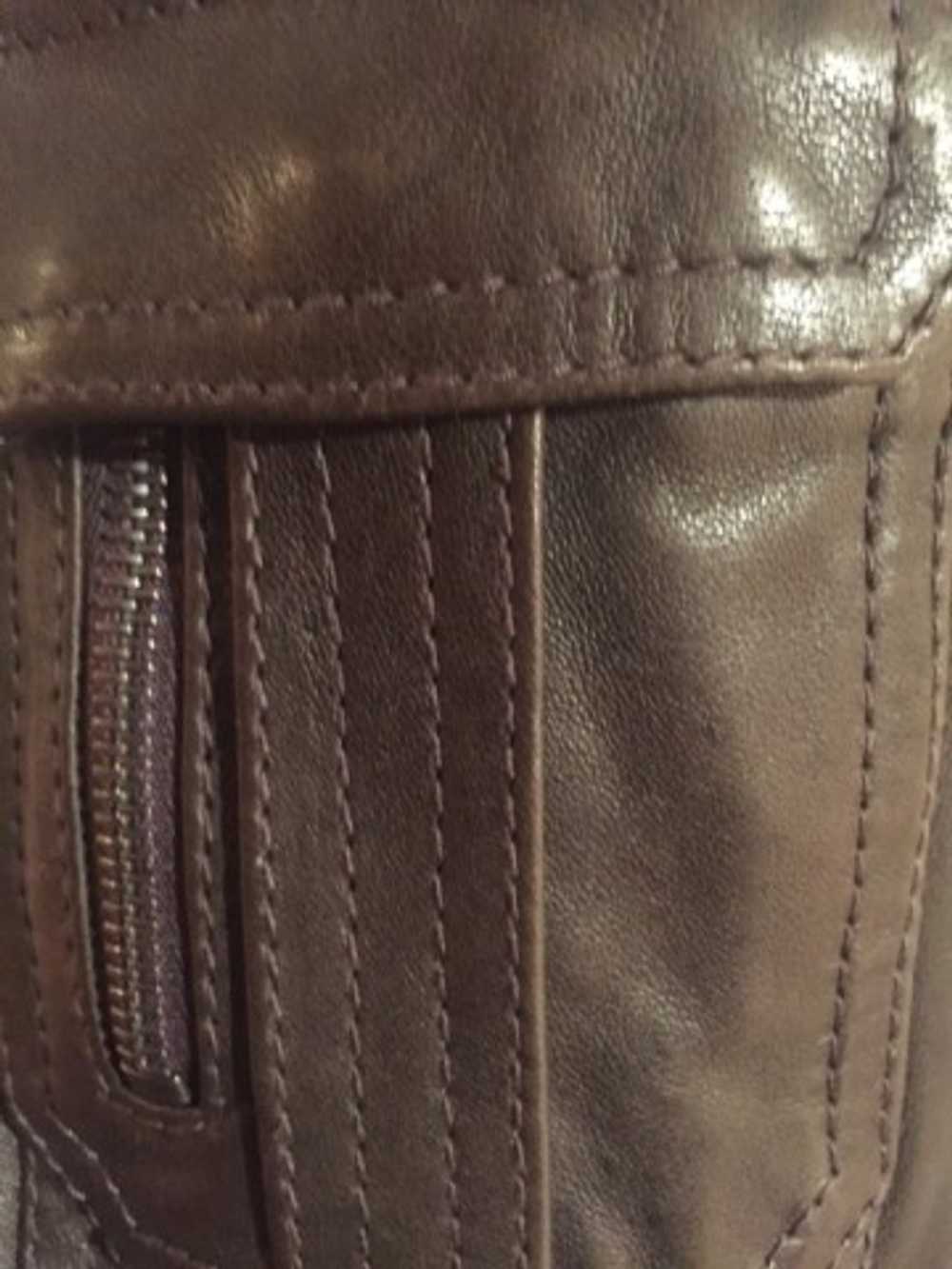 Dolce & Gabbana Chocolate Leather Jacket - image 8