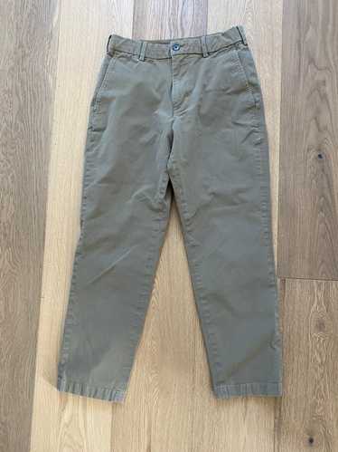 Japanese Brand - Ankle Cut Pants Khaki Brown