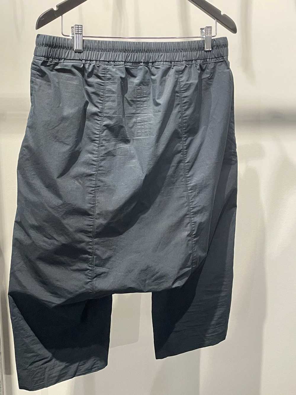 Rick Owens Rick Owens Drop Crotch Navy Blue Shorts - image 2