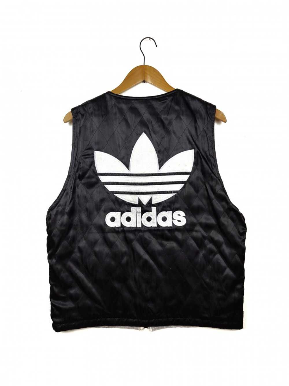 adidas Reversible Vtg Quilted Zipper Vest Jacket - image 1