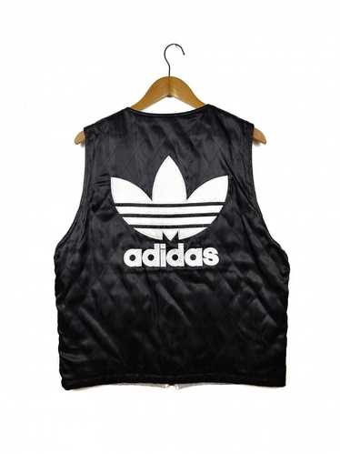 adidas Reversible Vtg Quilted Zipper Vest Jacket - image 1