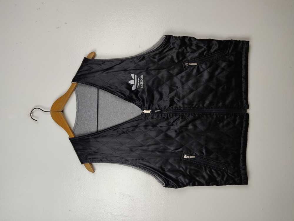 adidas Reversible Vtg Quilted Zipper Vest Jacket - image 2