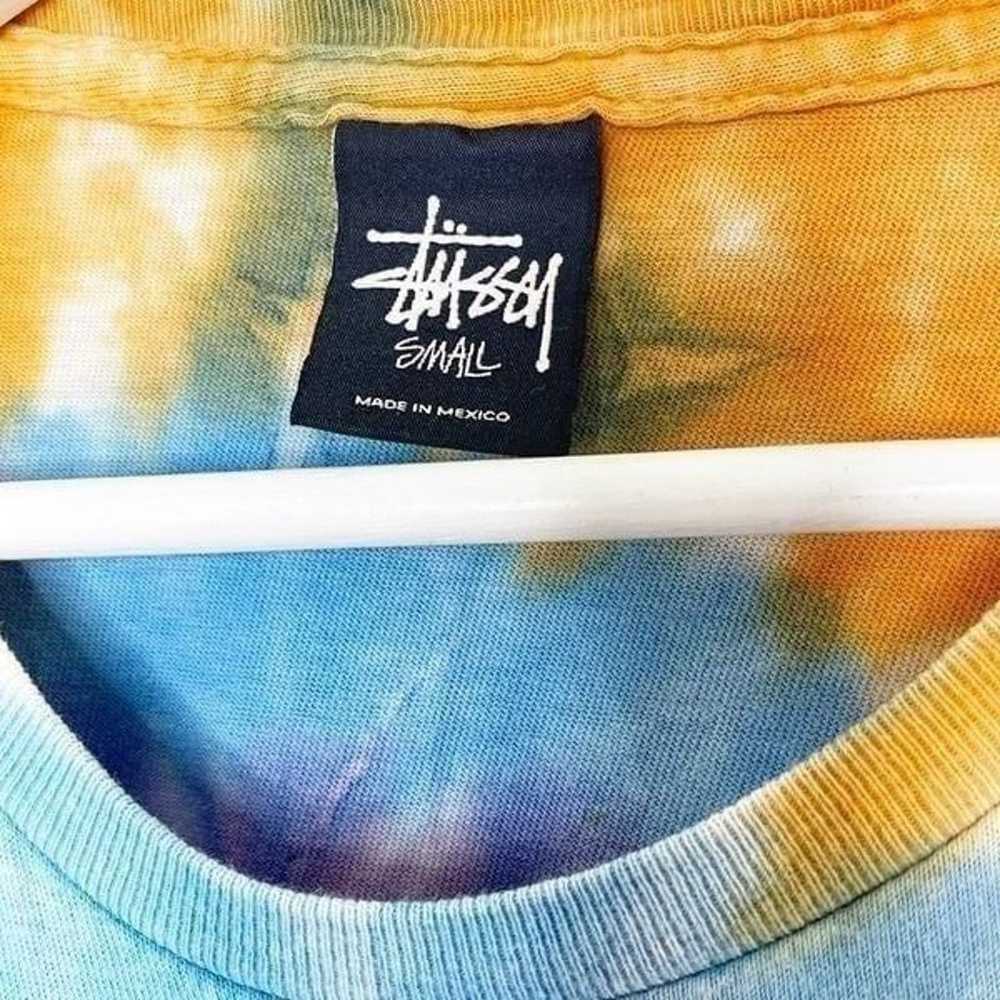 Stussy vintage Y2K 2000s tie dye brand tee shirt … - image 4