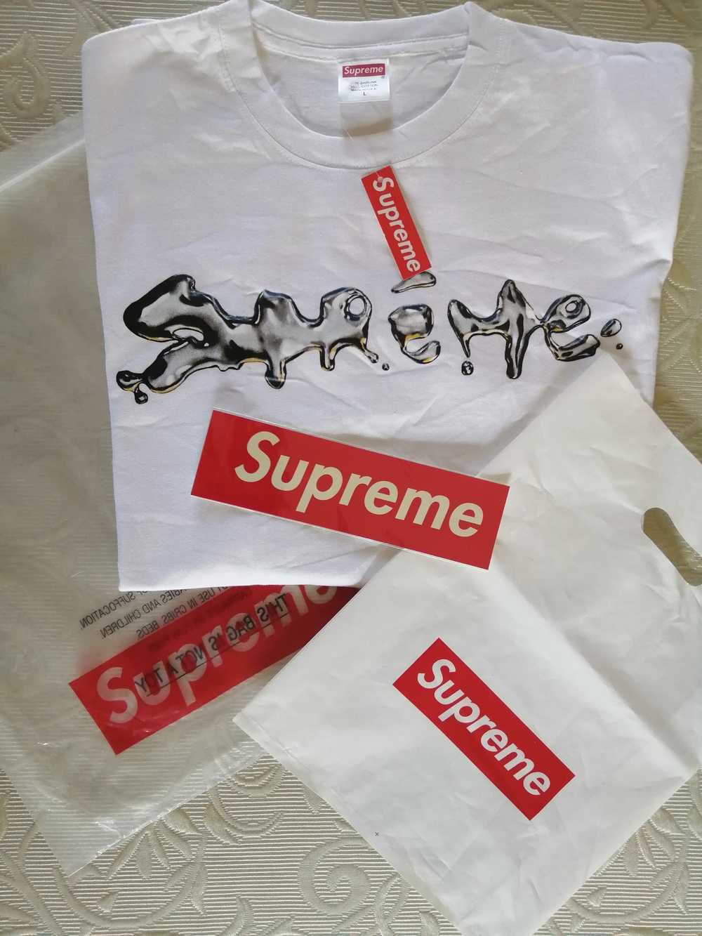 Supreme Liquid Tee White - image 5