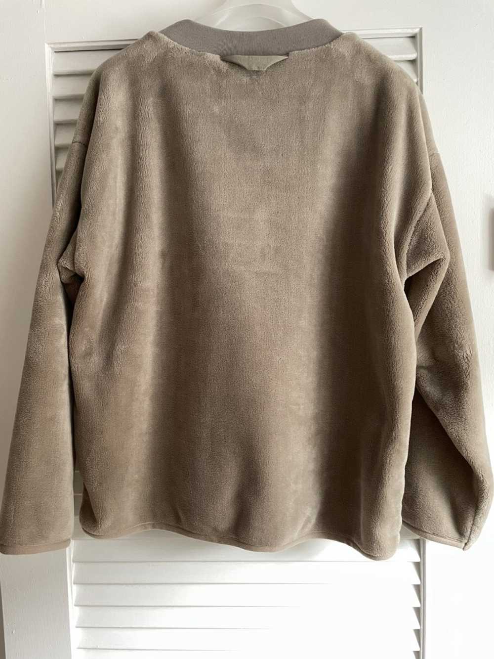 Muji - MUJI LABO Grey / Brown Fleece Sweater Unis… - image 2