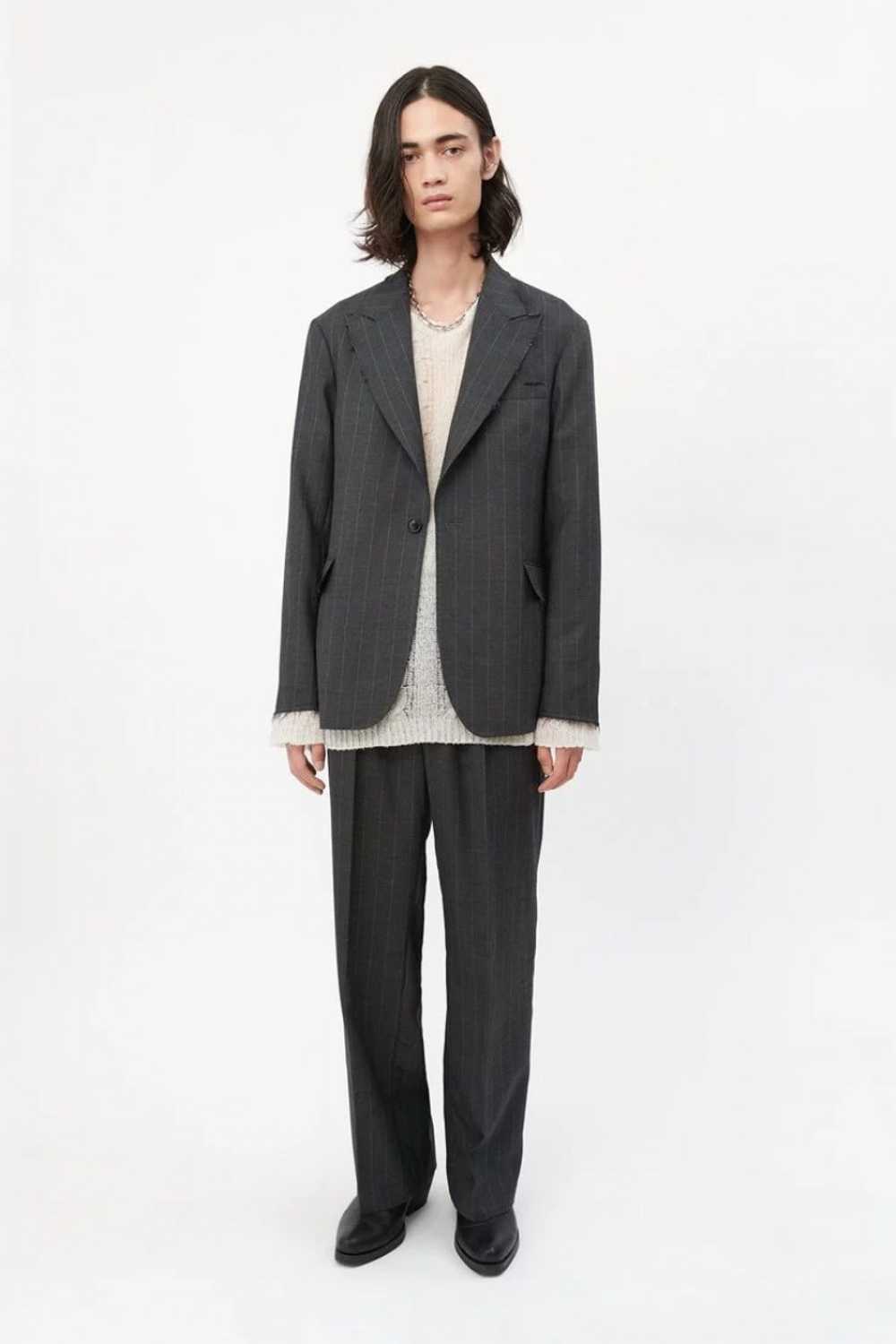 Our Legacy Graphite Pinstripe Blazer - image 9