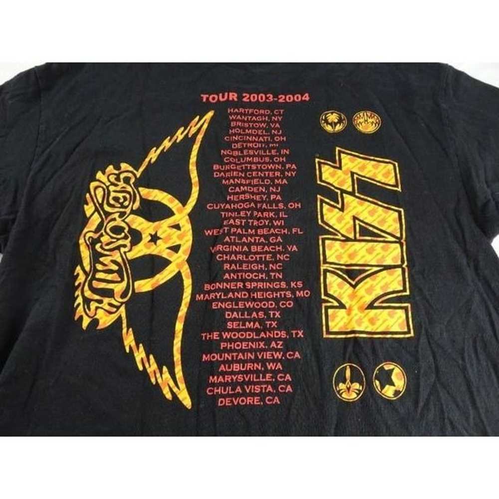 Vintage Aerosmith & Kiss 2003-2004 Tour Shirt Siz… - image 4