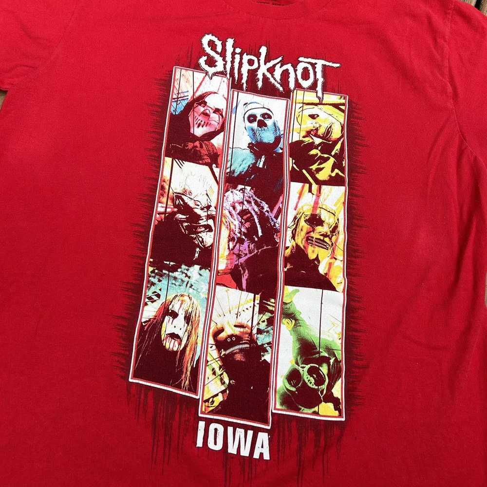 Streetwear Red Grunge Punk Y2K Slipknot Iowa Band… - image 3