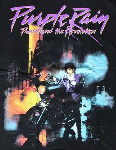 Band Tees - Prince X Motorcycle Purple Rain Shirt