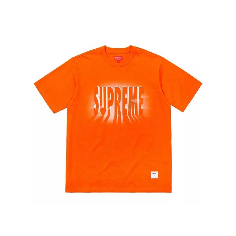 Supreme Printed Light Big Graphic Orange T-Shirt … - image 1