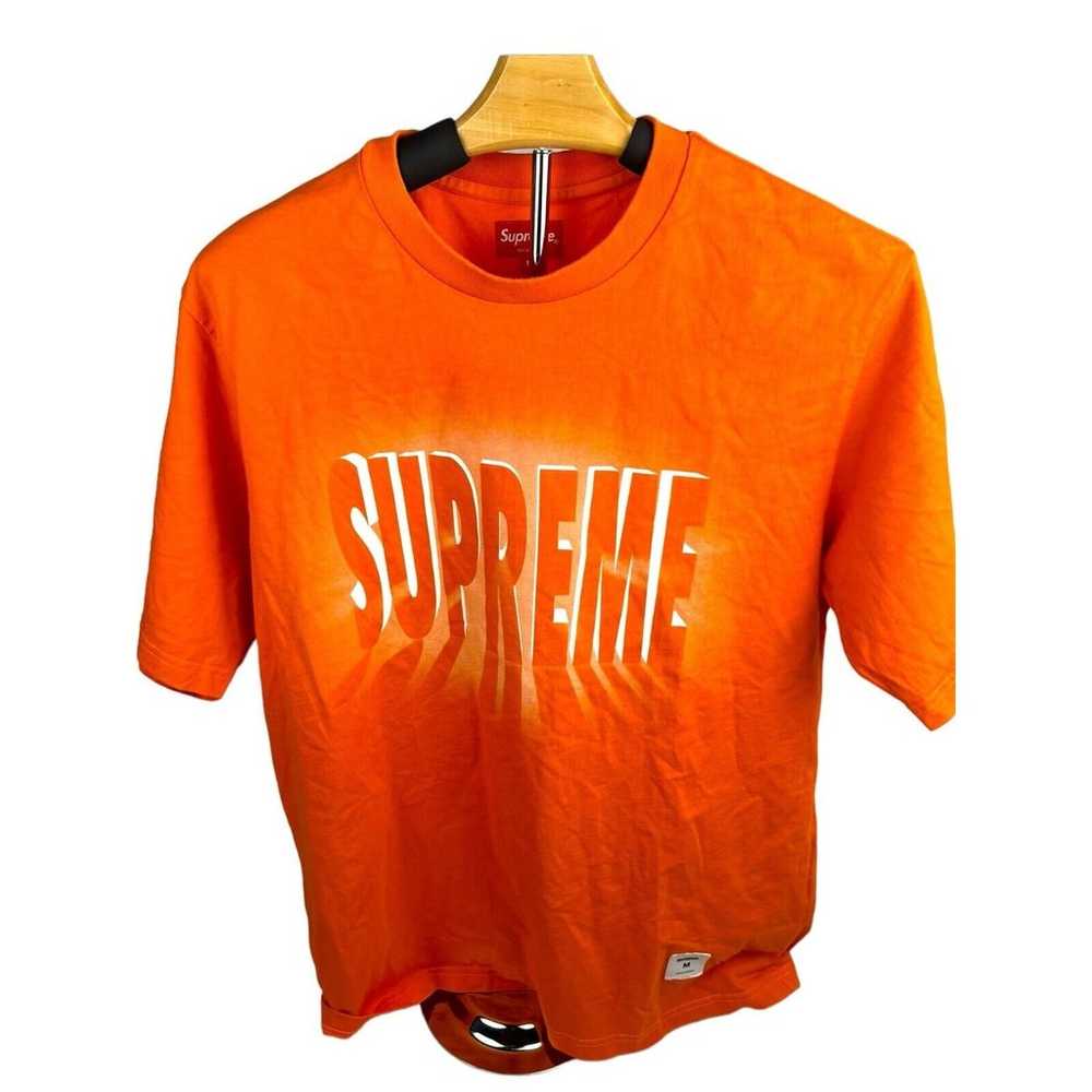 Supreme Printed Light Big Graphic Orange T-Shirt … - image 2