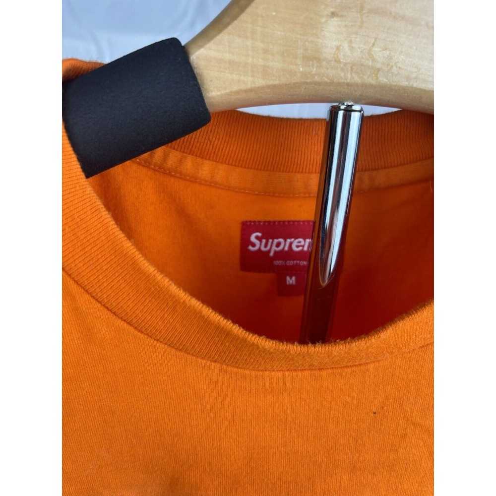 Supreme Printed Light Big Graphic Orange T-Shirt … - image 5