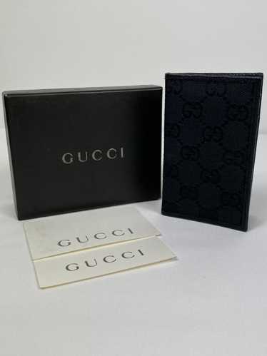 Gucci Gucci GG Canvas leather card holder