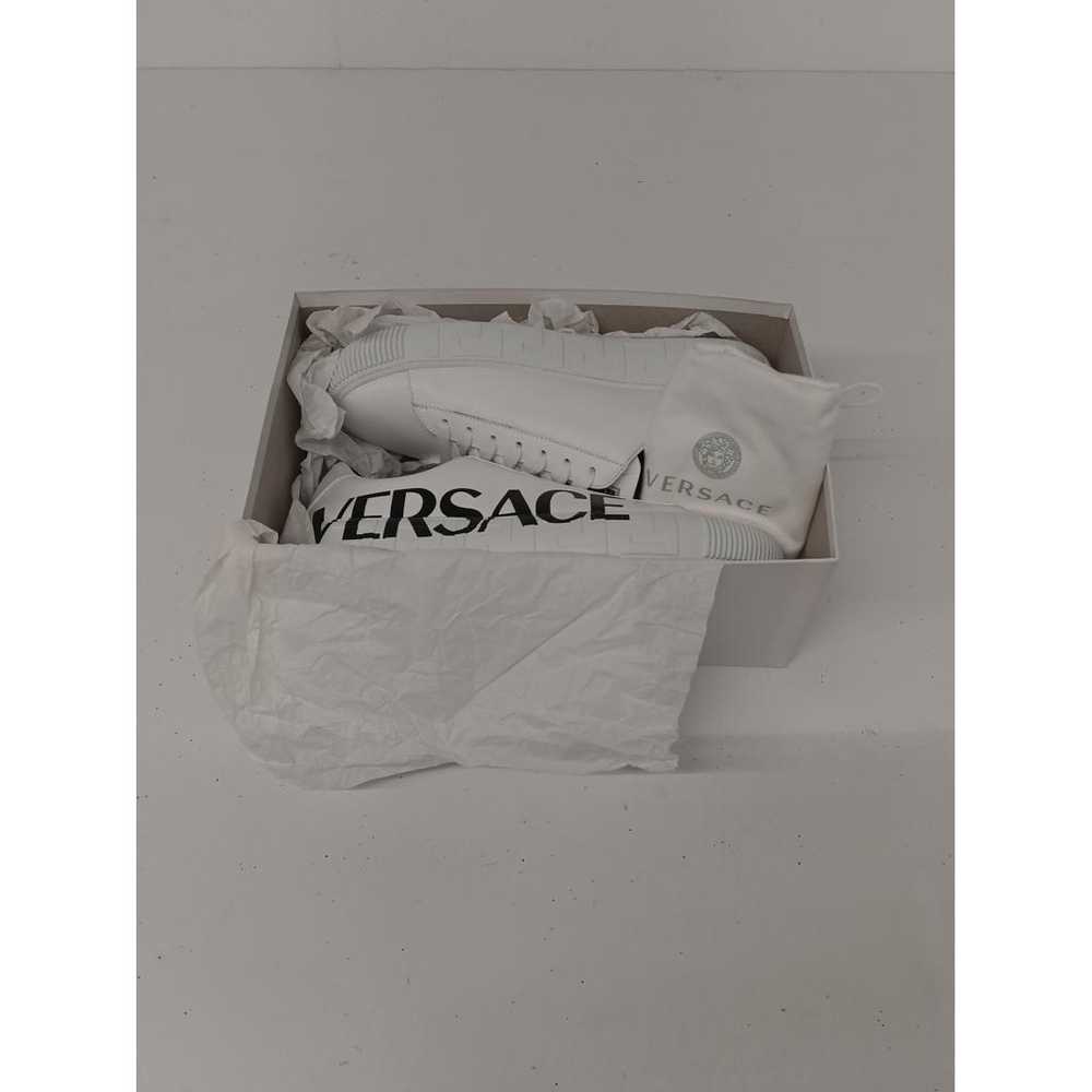Versace Leather low trainers - image 10