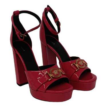 Versace Medusa Aevitas patent leather heels