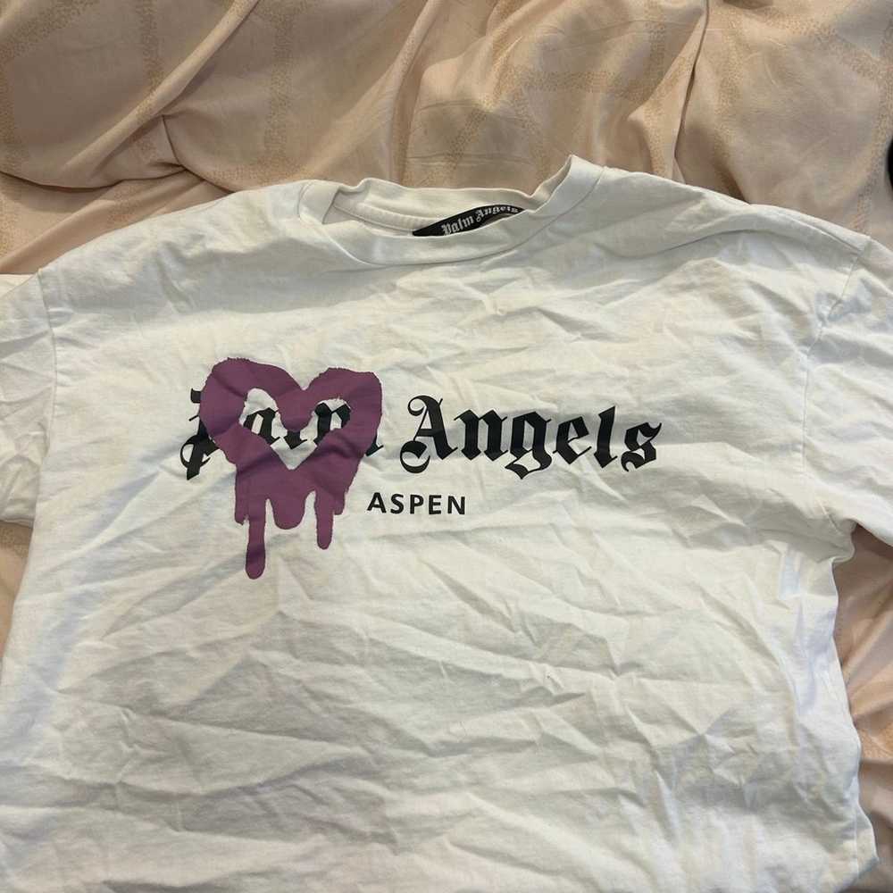 Purple palms angels shirt - image 2