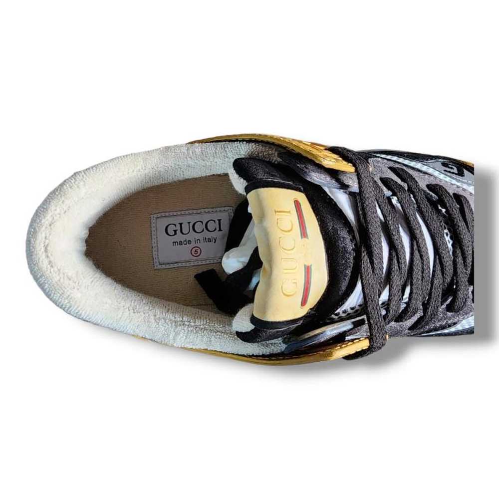 Gucci Ultrapace leather low trainers - image 3