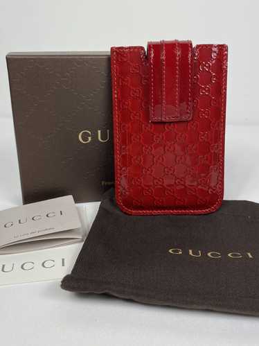 Gucci Micro Guccissima leather case