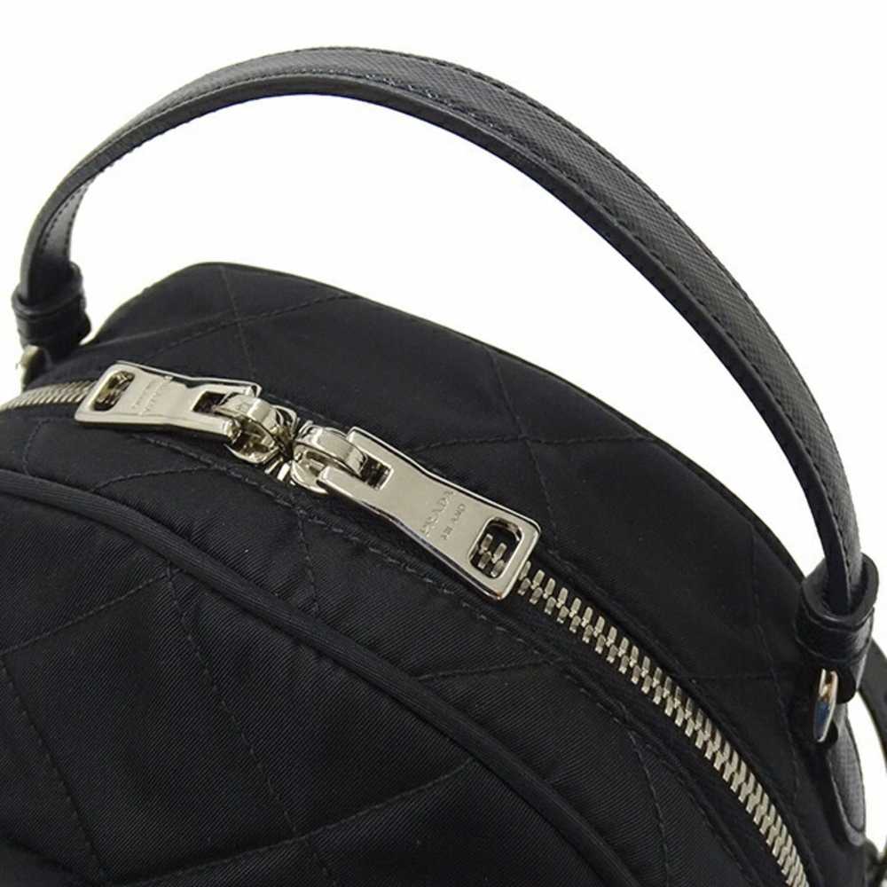 Prada PRADA Women's Bag Backpack Nylon Black 1BZ0… - image 10